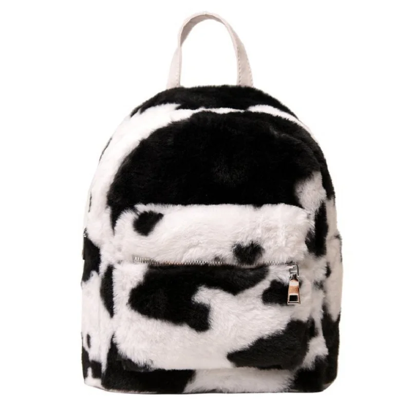 

Мягкий Нейлоновый мини-рюкзак для женщин, модный плюшевый рюкзак для путешествий, школьная сумка, сумка для девочек, Наплечная Сумка