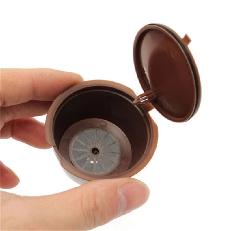 Reusable Coffee Capsule For DOLCE GUSTO Machine Hot Chocolate Filter Set Refillable +Spoon Kitchen Accessories | Дом и сад