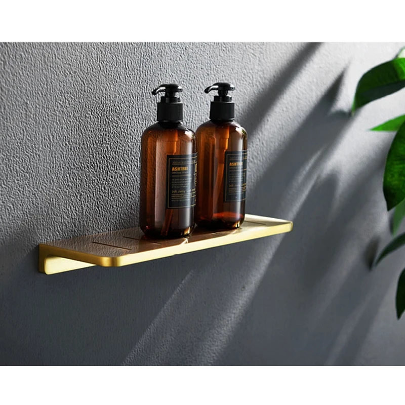 1 шт Комплект полок для ванной комнаты из твердого цинкового сплава держатель