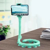 1pc cute caterpillar lazy bracket mobile phone holder worm flexible phone suction cup stand for home wall desktop bicycle