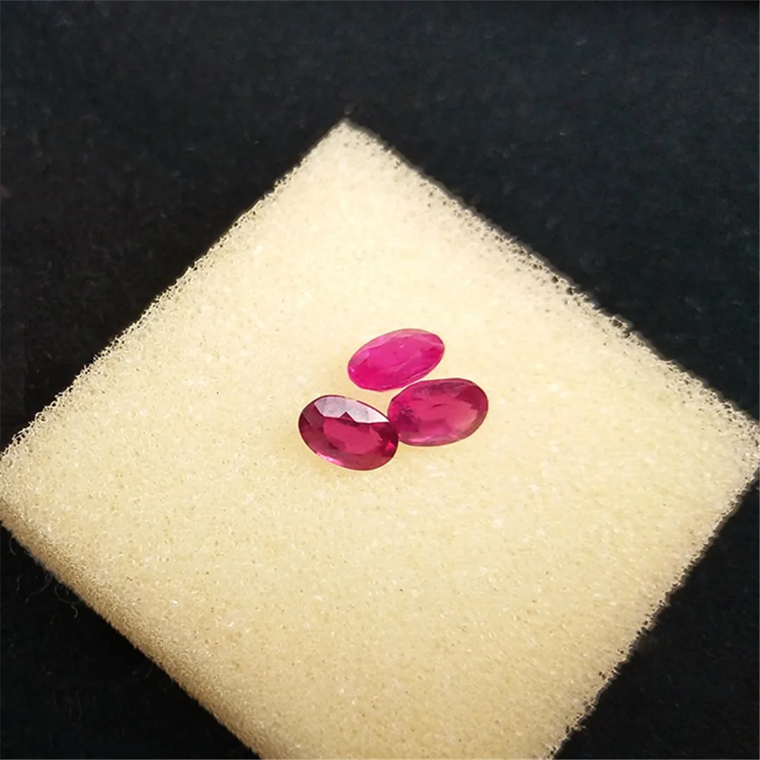 Natural Unburnt Ruby Oval Loose Bare Gemstone Man Woman Jewelry DIY Ring Earring Pendant Bracele Valet Inlay Wholesale Retail