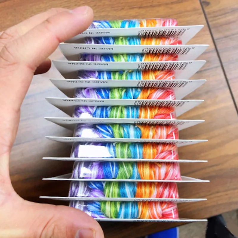 Швейной иглы кресты декоративным стежком шитье моток пряжи 8 шт Многоцветный