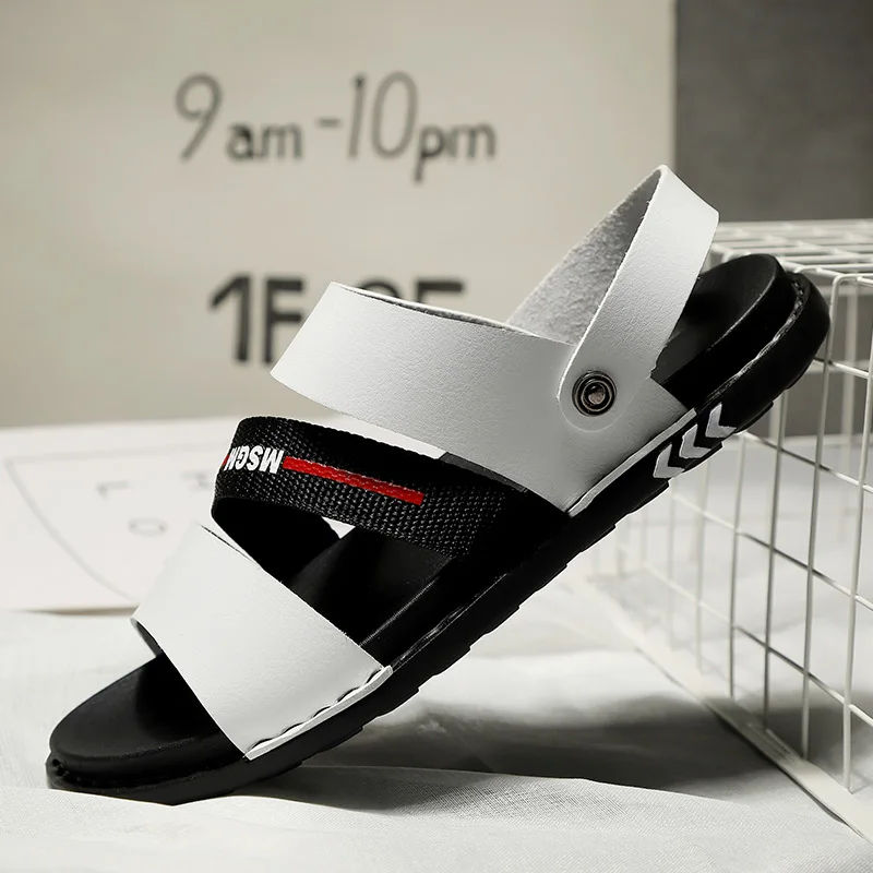 

Men's Sandals Classic Outdoor-casual Shoes Waterproof Non-slip Fashion Wearproof Sandals Beach Shoes Men's Flat Rubber Slippers