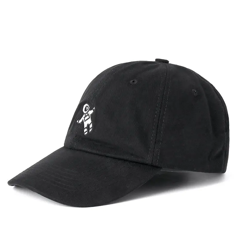 Высокое Качество Бренд космонавт Snapback кепка хлопок Бейсболка для мужчин женщин хип-хоп шляпа папы костяная Garros - Цвет: BLACK