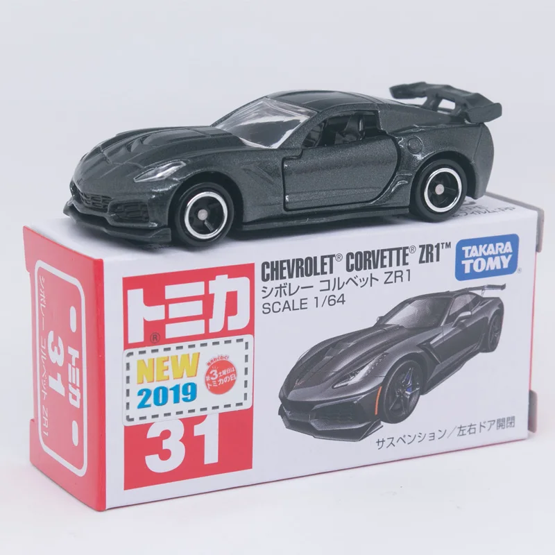 

Takara Tomy Tomica No. 31 Chevrolet-Corvette ZR1 Diecast Car Scale 1:64 Model Alloy Toys for Boys with NEW Lable