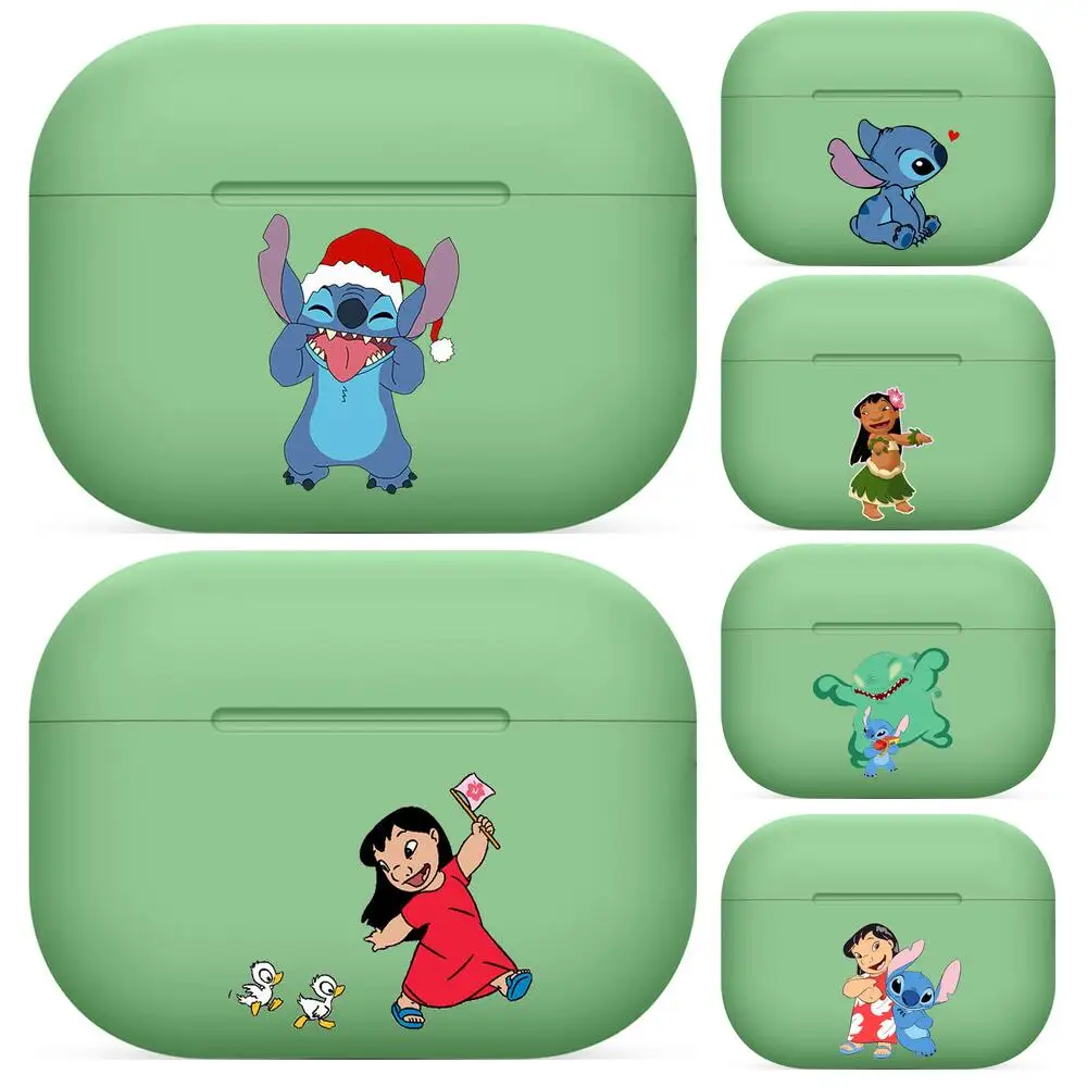 

disney For Airpods pro 3 case Protective Bluetooth Wireless Earphone Cover Air Pods airpod case air pod cases green