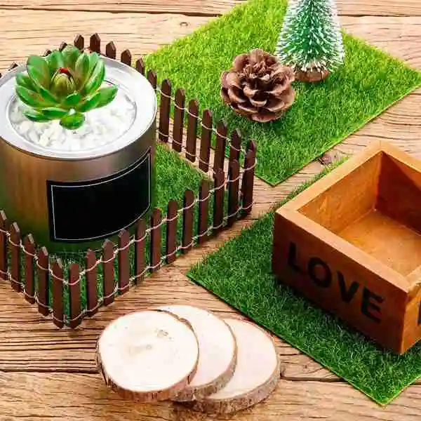

16 Pack Artificial Garden Grass,Fairy Artificial Grass Life-Like Artificial Grass Garden DIY Grass Miniature Decor Lawn Ornament