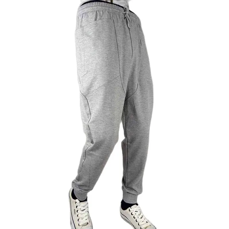 Мужские спортивные брюки с заниженной промежностью модные облегающие