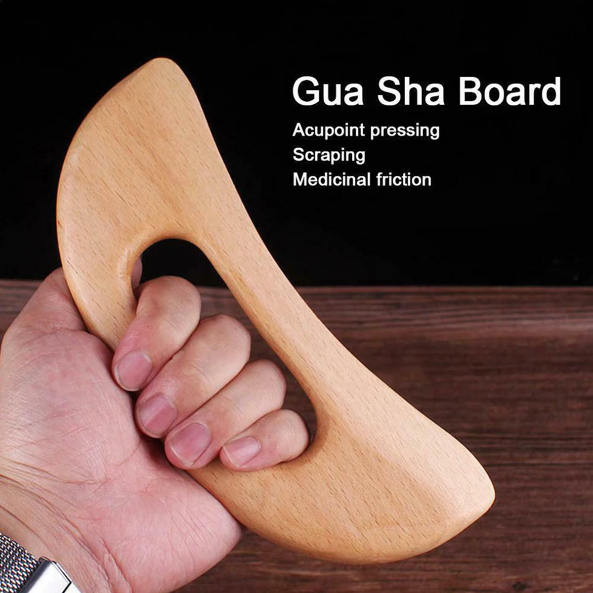 Деревянный инструмент Gua Sha IASTM соскабливающая доска массажный для похудения Guasha
