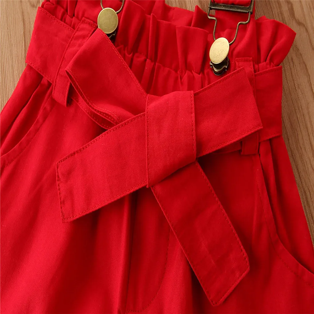 Летняя одежда для маленьких девочек жилет с галстуком-бабочкой в горошек детей и