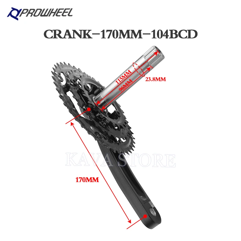 Prowheel велосипедов MTB 10/11 Скорость диаметра окружности болтов (170 мм с звездочек