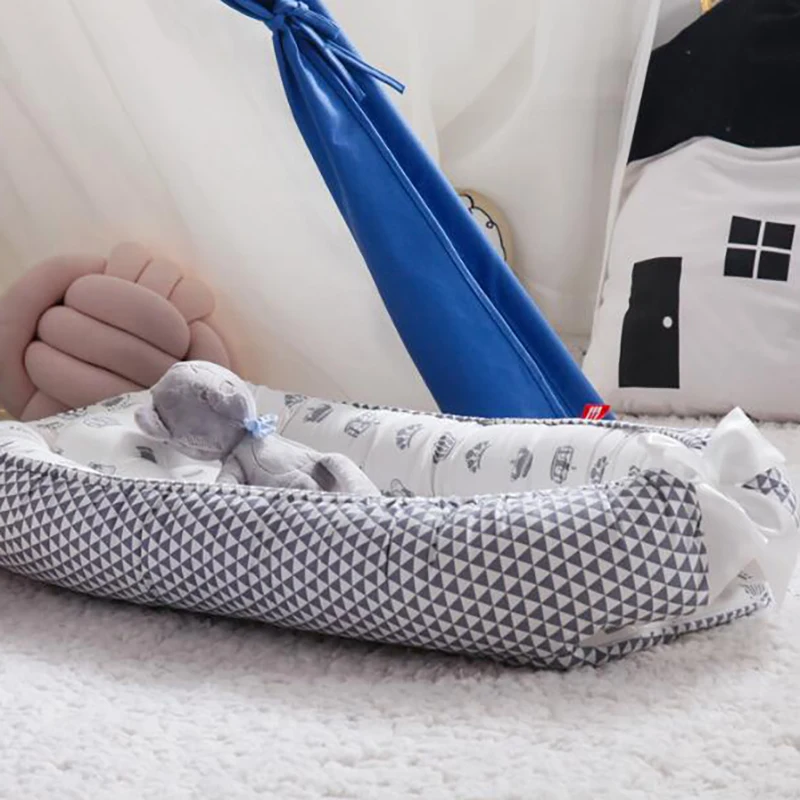 Портативная кроватка для новорожденных детская корзина младенцев хлопковая