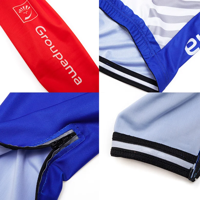 2019 Pro equipo FDJ ciclismo Джерси 9D babero conjunto MTB uniforme bicicleta ropa de secado rasido larga | Спорт и