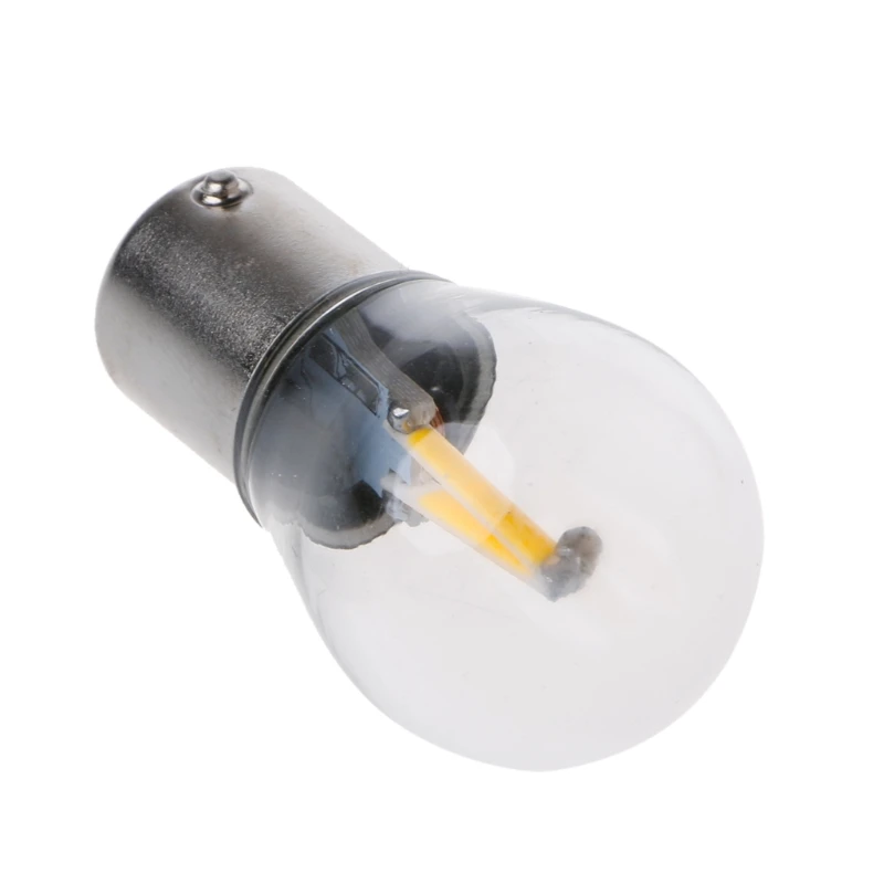 DC12V 1156 P21W Ba15s светодиодный светильник COB DRL 12V обратный желтый сигнал поворота 2018
