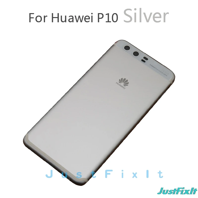 Серебристый Замена Батарея Крышка для huawei P10 VTR-L09 VTR-AL00 VTR-L29 VTR-TL00 Батарея женские босоножки с закрытой пяткой Корпус задняя дверь Чехол - Цвет: Серебристый
