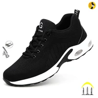 summer steel toe work shoes men puncture proof safety shoes man industrial casual sneaker male workplace safety work boots