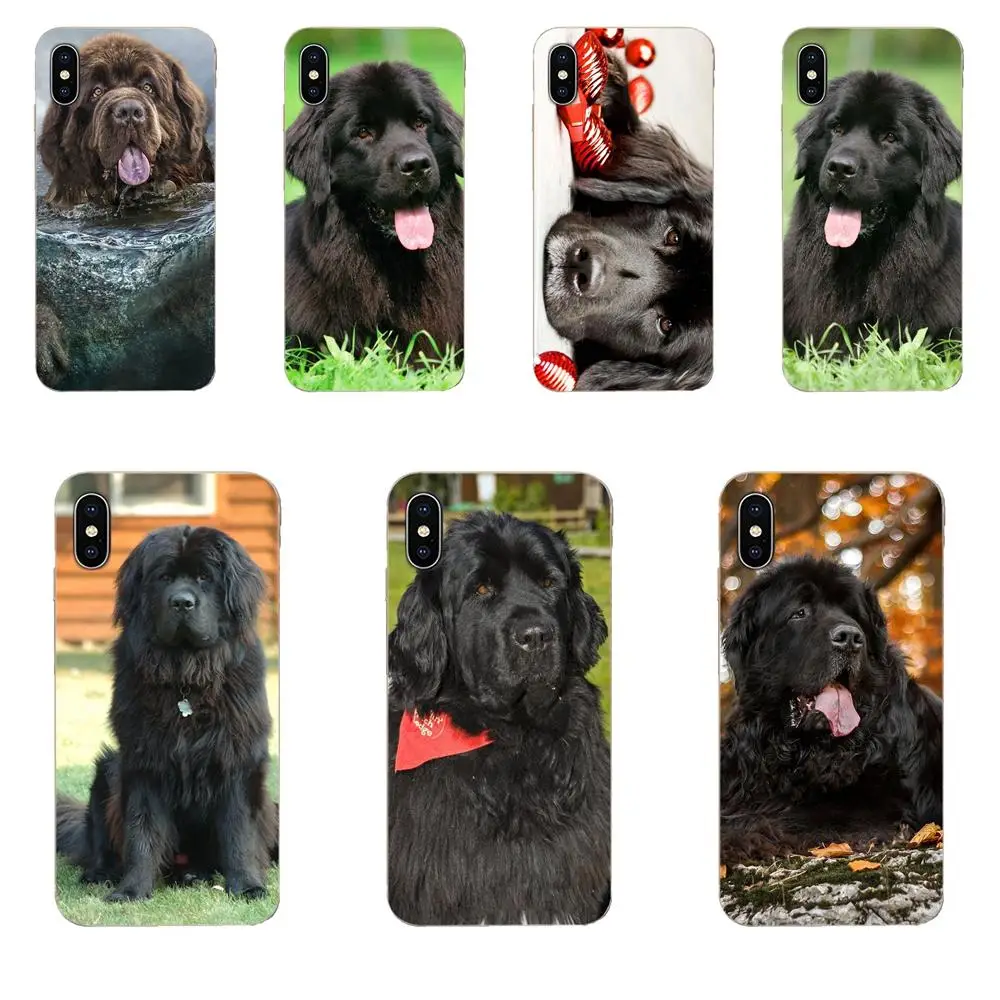 Телефон Newfoundland с собакой щенком из ТПУ для Xiao mi 3 4 4C 4i 5 5S 5X6 6X8 SE Pro Lite A1 Max x 2 Note |