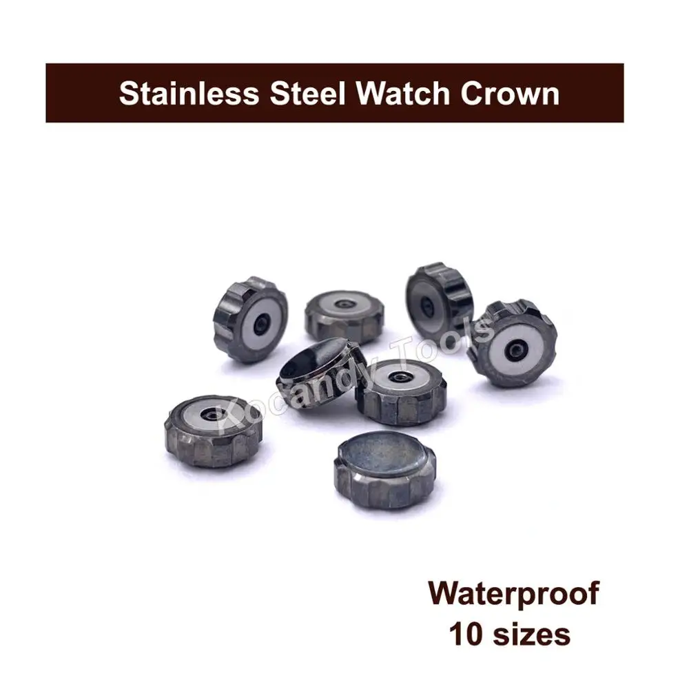 Водонепроницаемые запасные части для короны часов набор ремонта в ассортименте