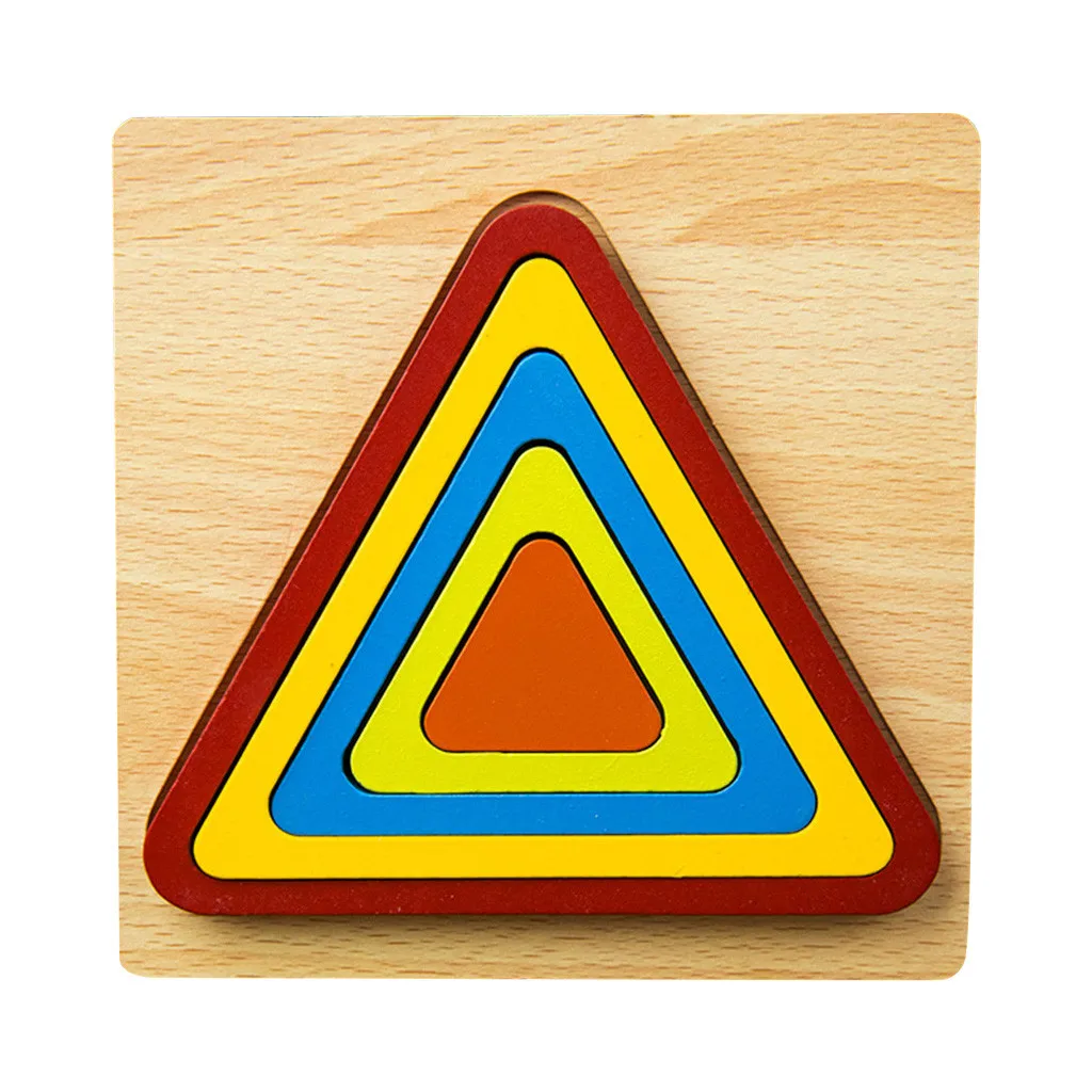 

Colorful 3D Puzzle Wooden Tangram Math Toys Tetris Game Kids Children Pre-school Magination Intellectual Educational Toy