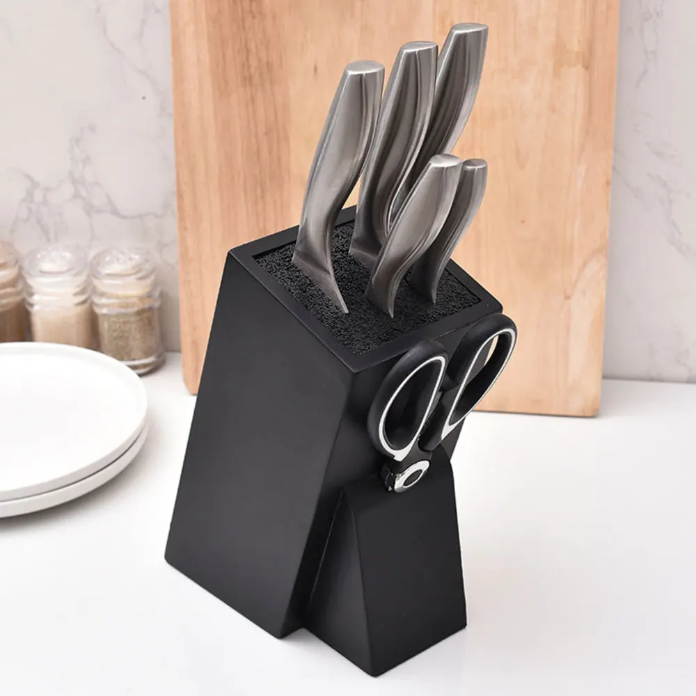 

1 Pc Detach-able Knives Rack Practical Kitchen Cutter Storage Holder (Black)