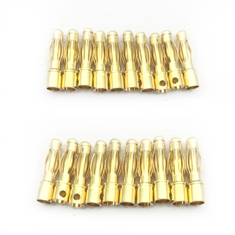 

10Set 4mm Gold-plated RC Battery Bullet Banana Plug Male Female Banana Connector