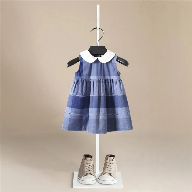

fashion Girl Dress New Baby Dresses Stripe Print Cartoon Birthday Sleeveless Dress Female Baby Summer Clothes Kid Girl Clothes