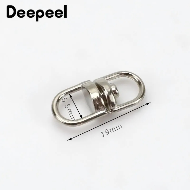 Модное поворотное кольцо с металлической пряжкой 25/50 шт. соединитель ремешка для