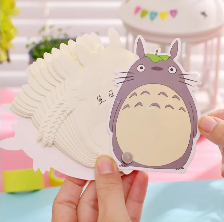 Милый Мой сосед Тоторо блокнот с листьями мини закладки для блокнота |