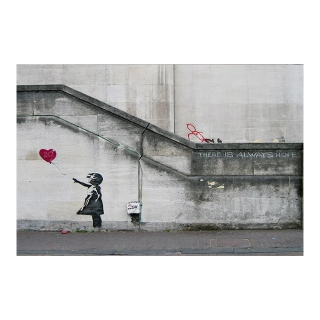 

Бэнкси Граффити Художественные произведения Плакаты Картина Печать Холст Картина Куадрос Искусство Украшение Стены Фреска Современный Декор Домашней Комнаты Без Рамки