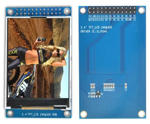2 4 дюйма 24PIN TFT LCD цветной экран с адаптерной платой ILI9341 Привод IC 16Bit параллельный
