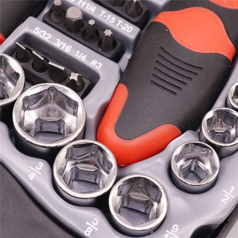 Набор инструментов короткая ручка 45 шт./компл. Отвертка передвижная втулка для