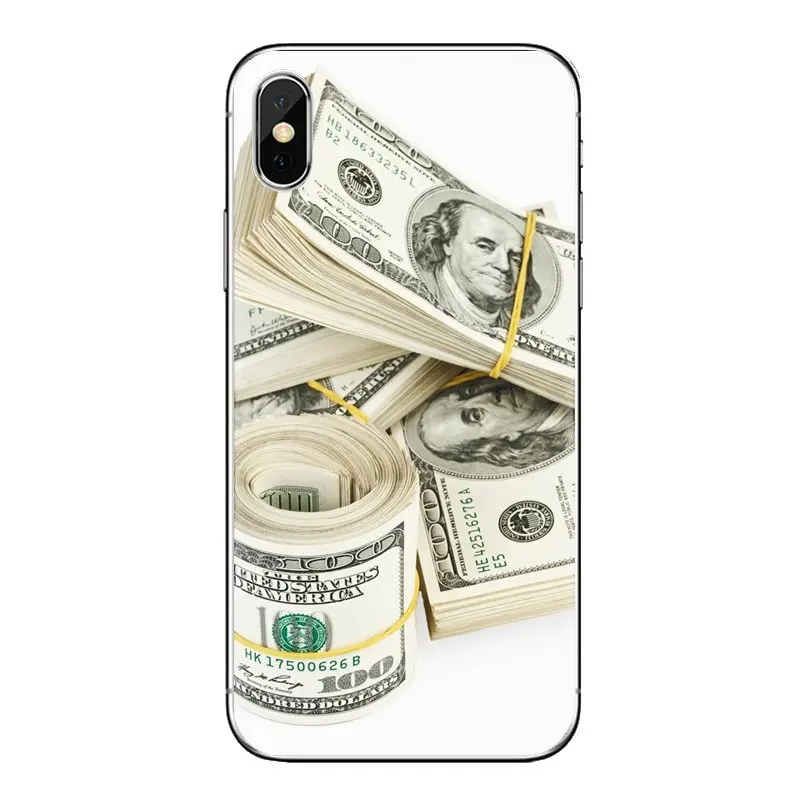 Мягкий прозрачный просвечивающийся чехол Чехлы доллар для huawei Honor 7X V10 6C V9 6A