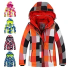 Детские зимние куртки; Детская водонепроницаемая ветрозащитная теплая верхняя одежда с капюшоном; Пальто для мальчиков и девочек; Хлопковые плотные спортивные куртки; Костюм