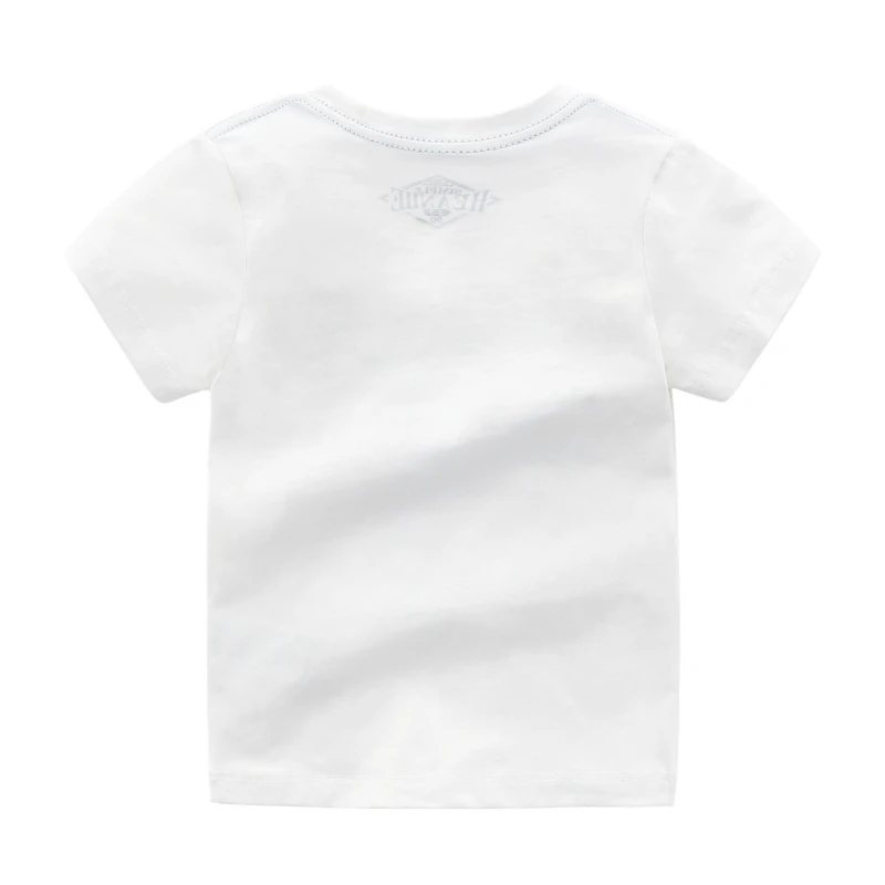 Летняя футболка для маленьких мальчиков хлопковые топы с короткими рукавами и