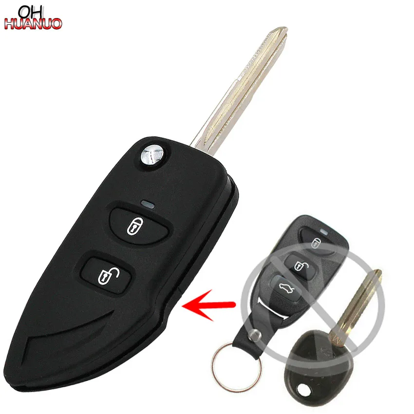3 Button Folding Remote Key Shell Fob For Hyundai Sonata Car Case Blank | Автомобили и мотоциклы
