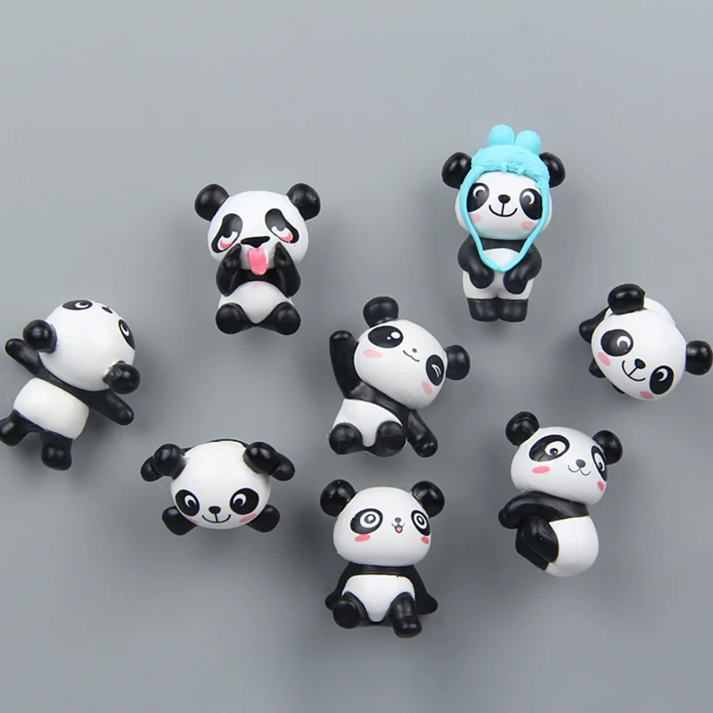 8 шт./компл. магнит на холодильник милый мультфильм панда размещение сообщения