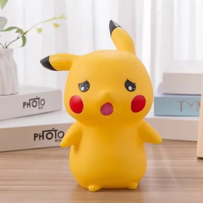 Oversized Pikachu Piggy Bank Children's Vinyl Large-capacity Couple Birthday Gift Decoration | Дом и сад