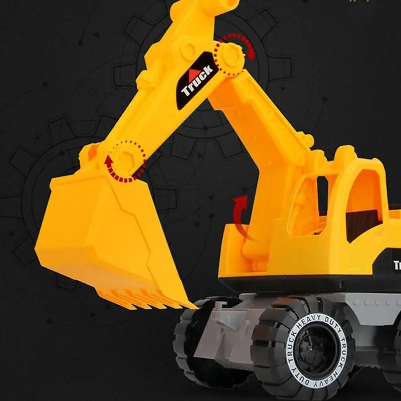 

1Pcs Baby Classic Simulation Engineering Car Toy Excavator Model Vehicle Excavator Model toys for children with toy boys gift