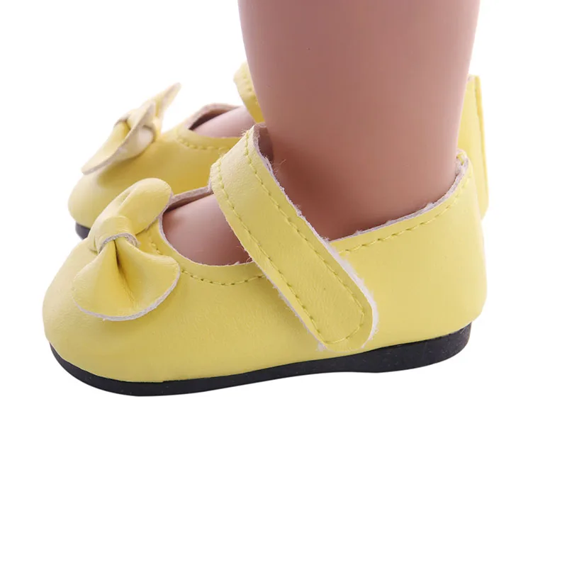 7*3 5 см Высокое качество с бантом обувь для куклы 18 дюймов американский и 43