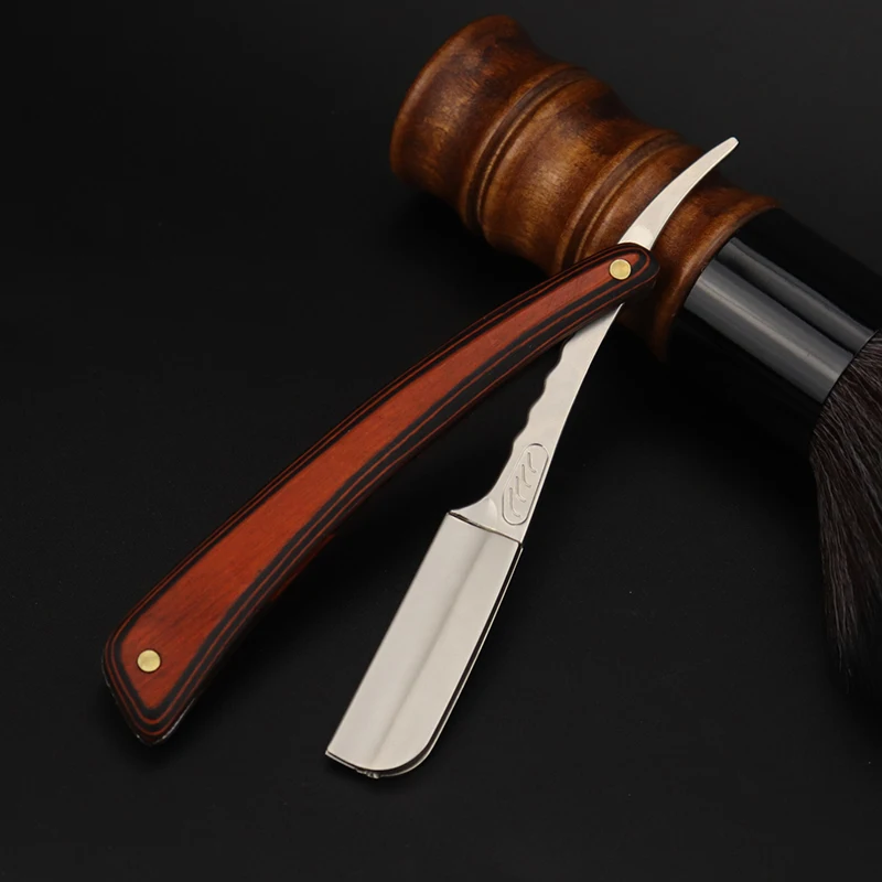 Бритва RIRON с перьями для мужчин профессиональный складной держатель из