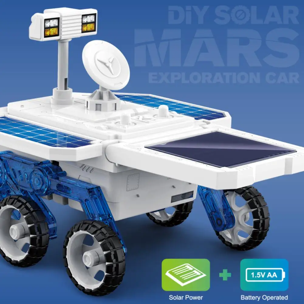 

RCtown Planetary Exploration Vehicle Solar Powered Science and Educational Toys Self-assembled Electric Model Car for children