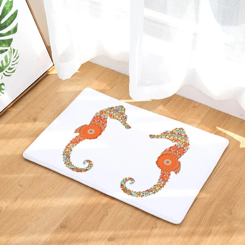 CAMMITEVER Fog Woods Deer Unicorn Animals Kitchen Mat Anti-Slip Bathroom Carpet Home Entrance/Hallway Wardrobe/Balcony Door | Дом и сад