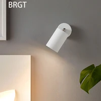brgt led wall lamp gu10 mr10 spot light aluminum 5w 7w cob replaceable adjustable ceiling lights for home hotel indoor lighting