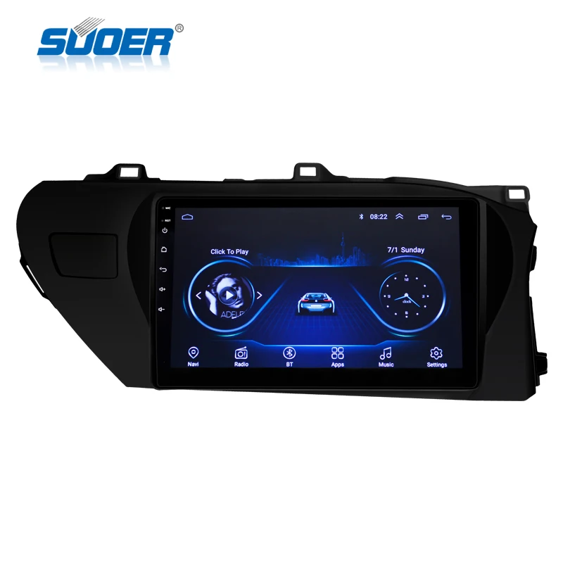 

Suoer For TOYOTA HILUX 10 inch car cd dvd player india mini car music system player