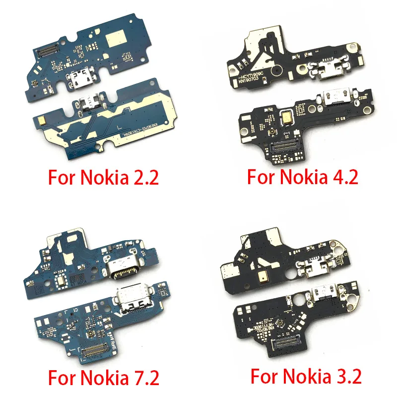 

10Pcs/Lot, USB Charging Port Charger Board Flex Cable For Nokia 2.2 3.2 4.2 7.2 5.3 Dock Plug Connector