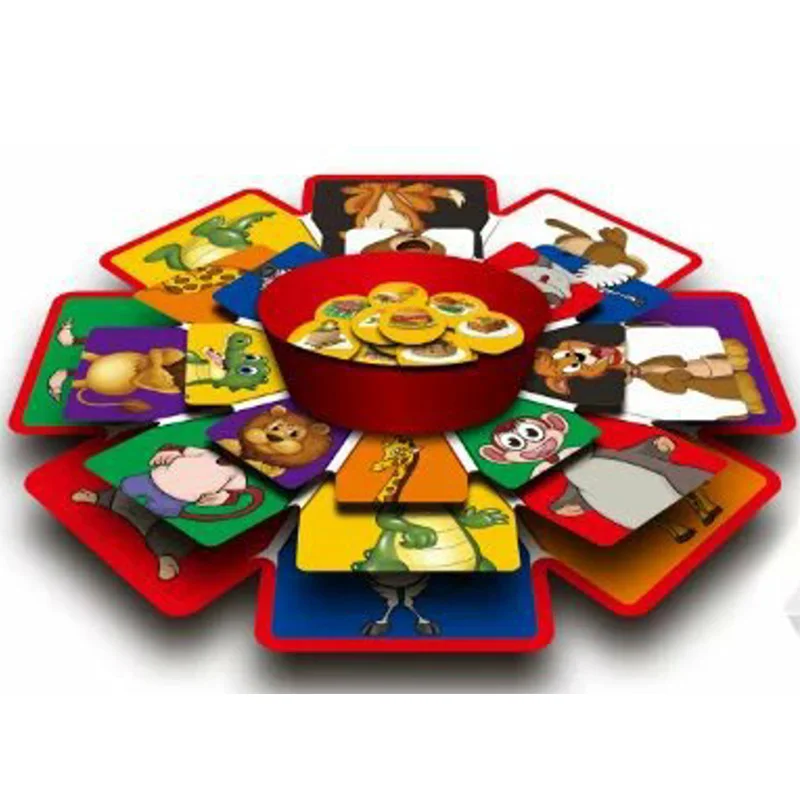 Вращающиеся пазлы настольная игра семья родитель-ребенок смешная с английскими