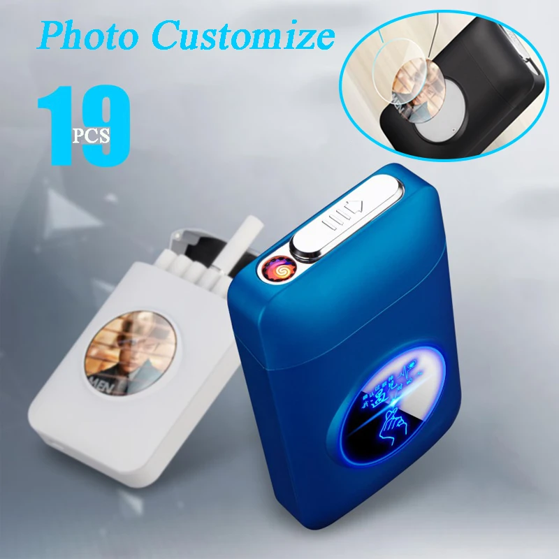 Чехол для зажигалок и сигарет персонализированный USB зарядка электронные