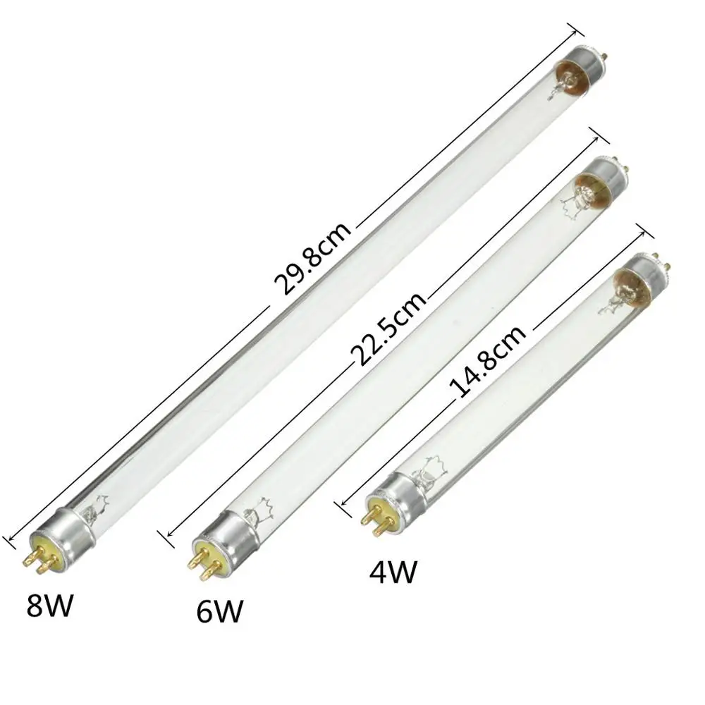 

4W/6W/8W T5 UV Disinfection Lamp Tube Ultraviolet Lamp Germicidal Sterilizer Light 14.8cm/22.5cm/29.5cm Sterilizing lamp bulb