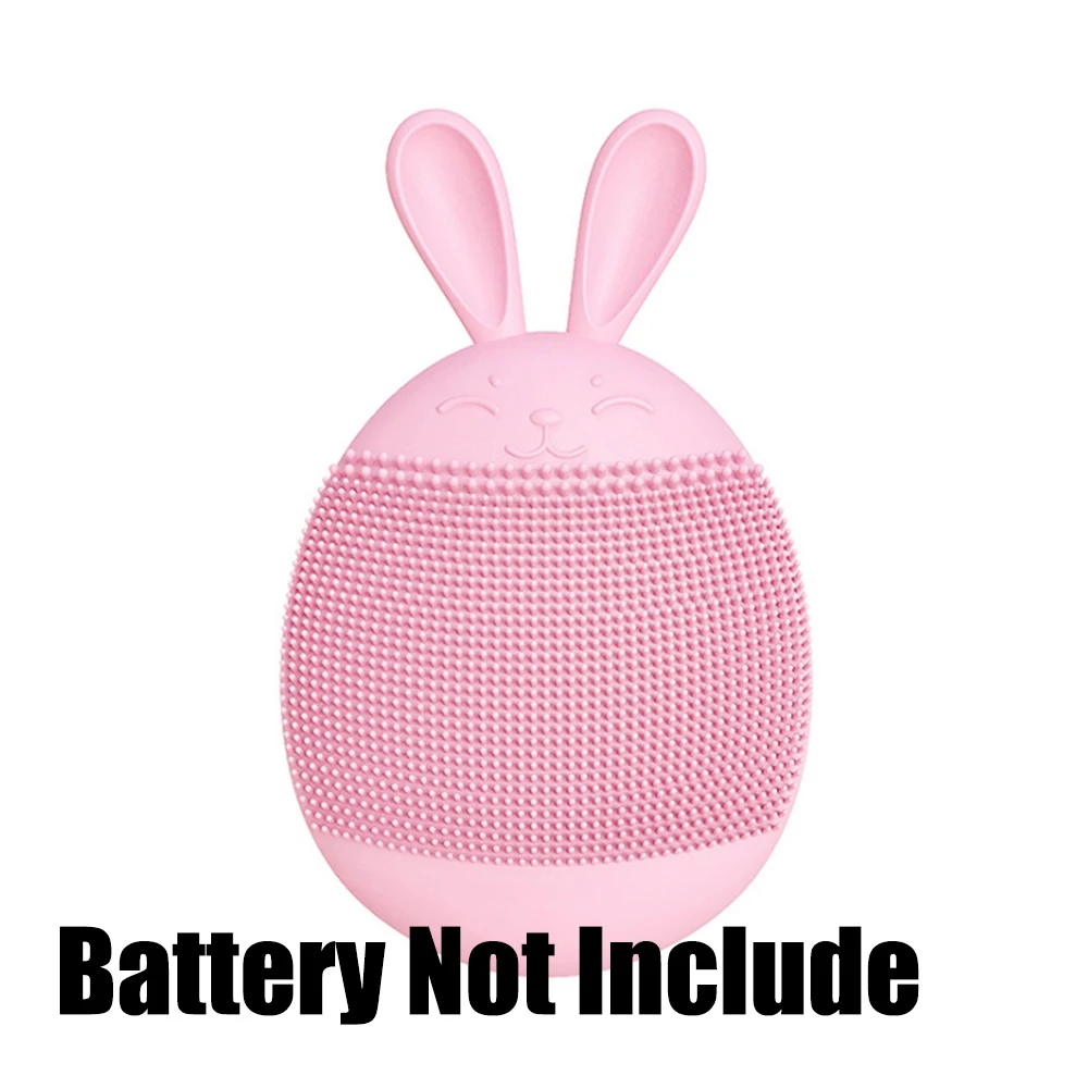 Battery Not Include Щетка для чистки лица, электрическая щетка для очищения лица, Мини электрическая щетка для очищения лица, Водонепроницаемая силиконовая щетка для чистки лица - Цвет: Battery Not Include