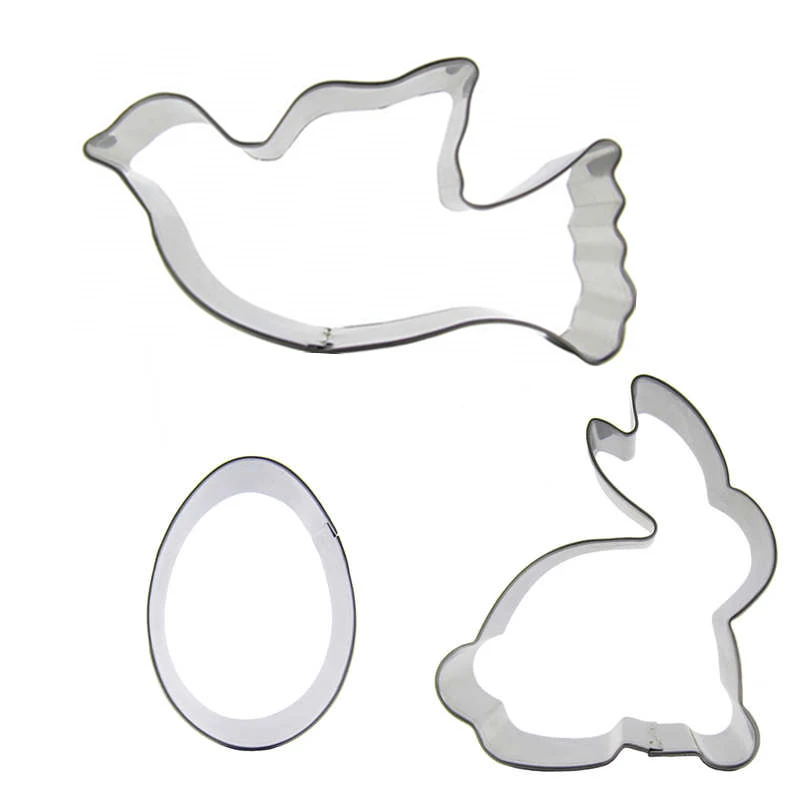 Голубь мира большой белый кролик форма яйца 3 шт формы для резки печенья